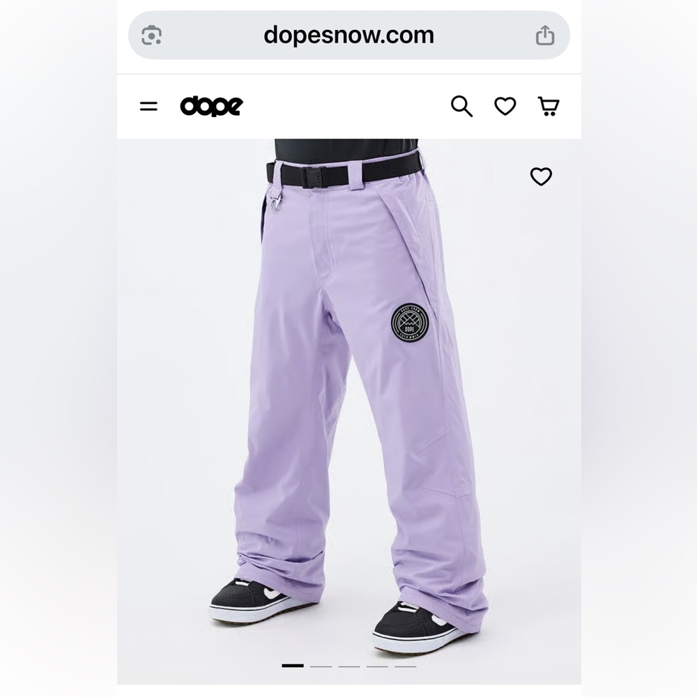 DOPE Blizzard snowboard pants faded violet